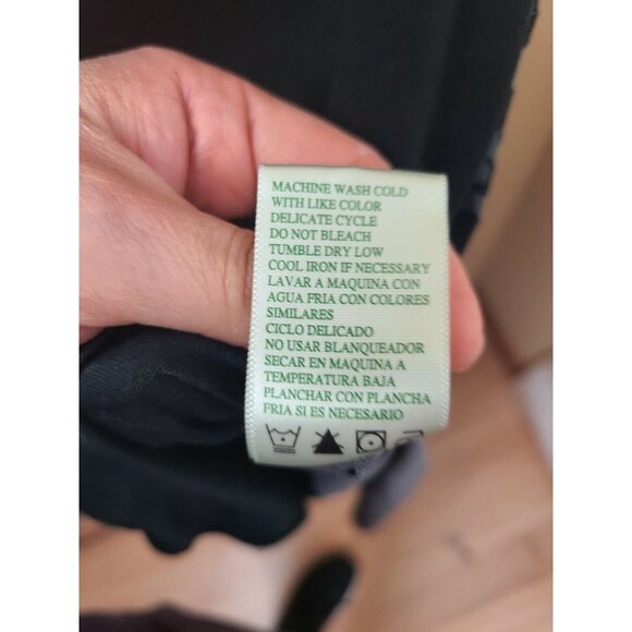 Tangerine Womens Exercise Tank Top Large Black Gray High Low Layered Active - Picture 9 of 9